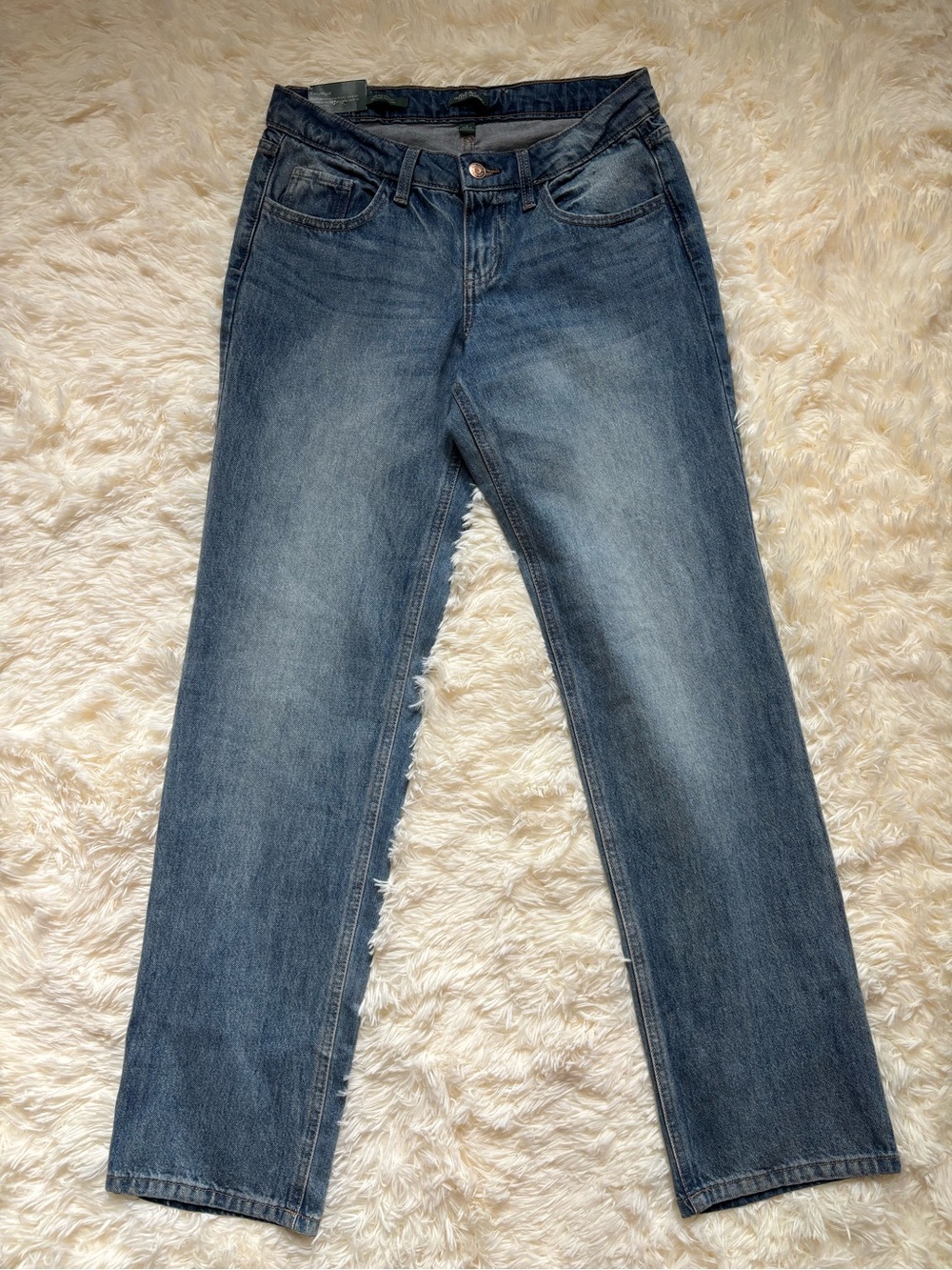 Wild Fable Mid-Rise Straight Jeans Medium Wash Womens Size 2 NWT EasyRigid